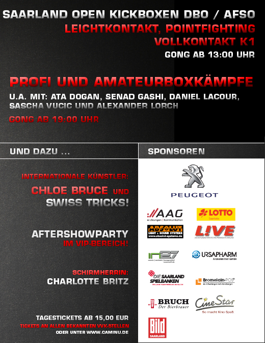 AFSO/ICO/DBO Saarland Open am 24.09.2011 in Saarbrücken